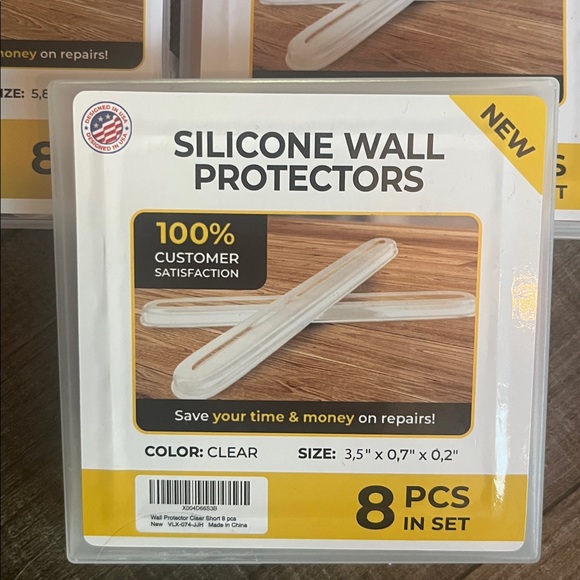 Lot of 9 Vellax Silicone Wall Protectors - Clear assorted sizes - Picture 3 of 4